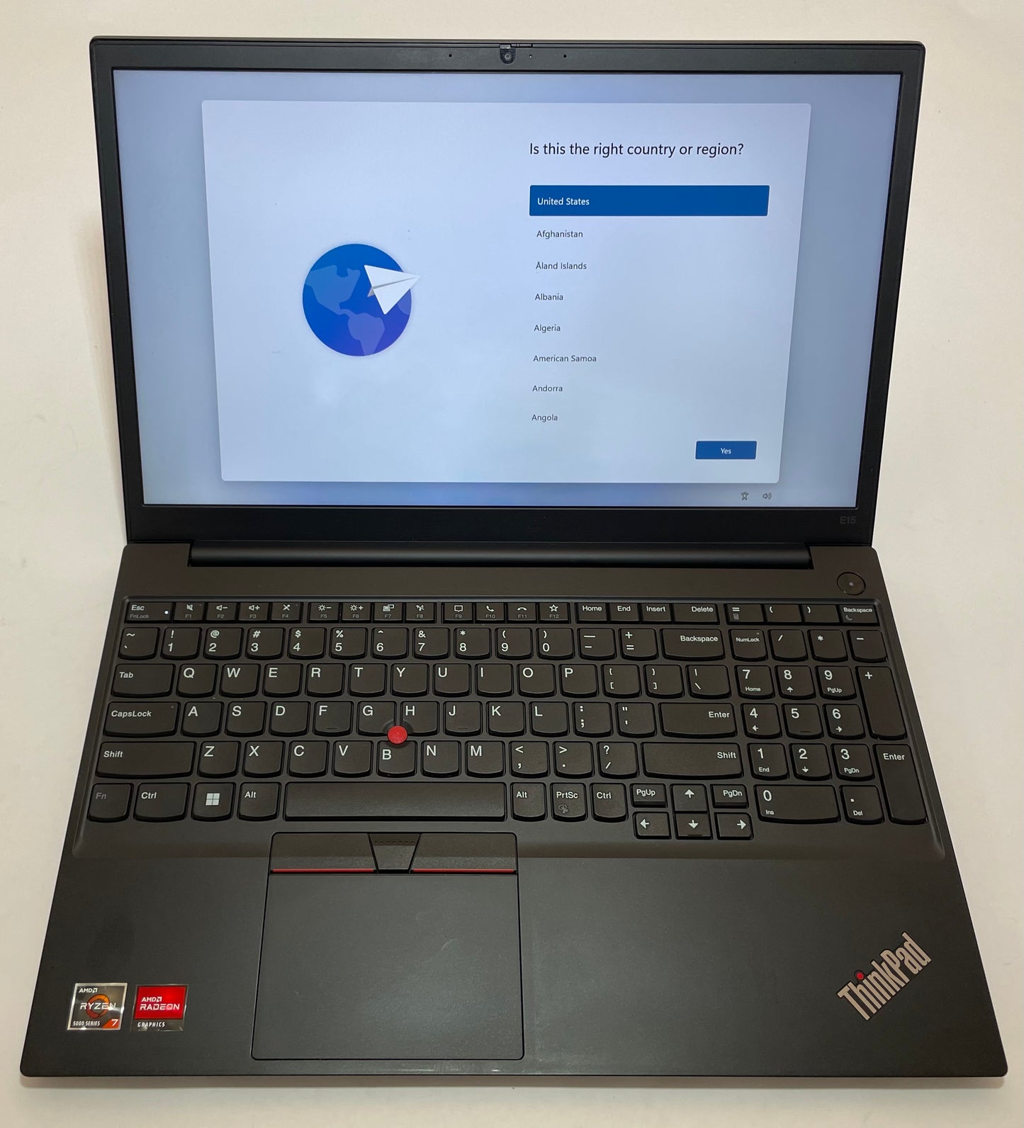 LENOVO THINKPAD E15 GEN 3 15" Laptop AMD Ryzen 7 5700U 256GB 16GB NVMe WIN11P -READ
