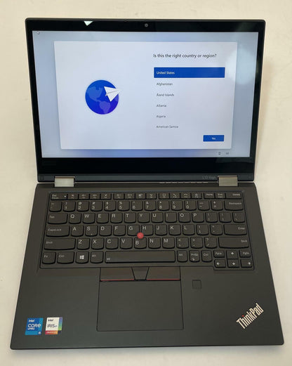 LENOVO THINKPAD L13 YOGA GEN2 13" 2n1 Laptop i5 1145G7 16GB 256GB WIN11 -Good