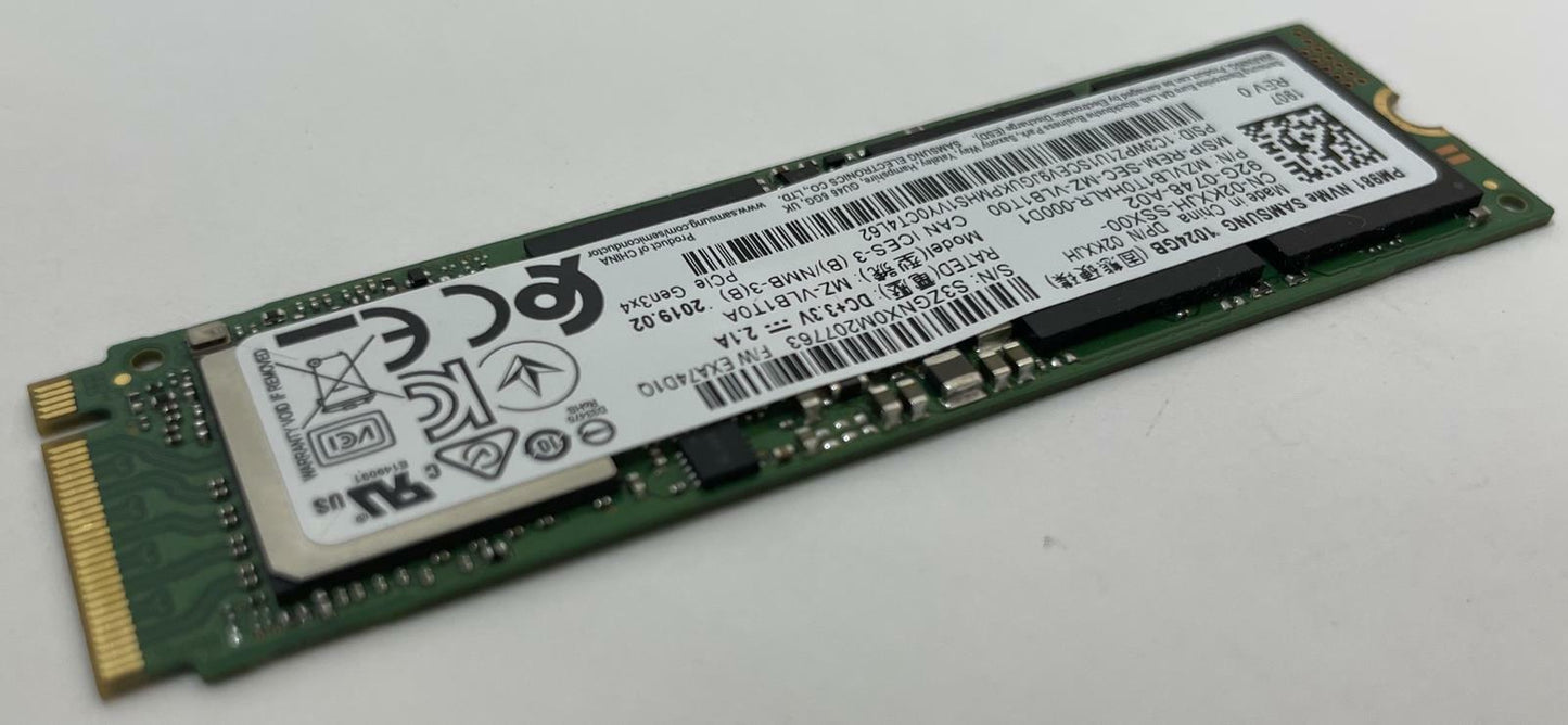SAMSUNG MZ-VLB1T0A PM981 1024GB PCIe NVMe M.2 Internal Solid State Drive