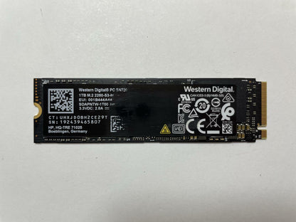 WESTERN DIGITAL SDAPNTW-1T00-1006 SN720 1TB M.2 PCIe 3 x4 NVMe Internal SSD