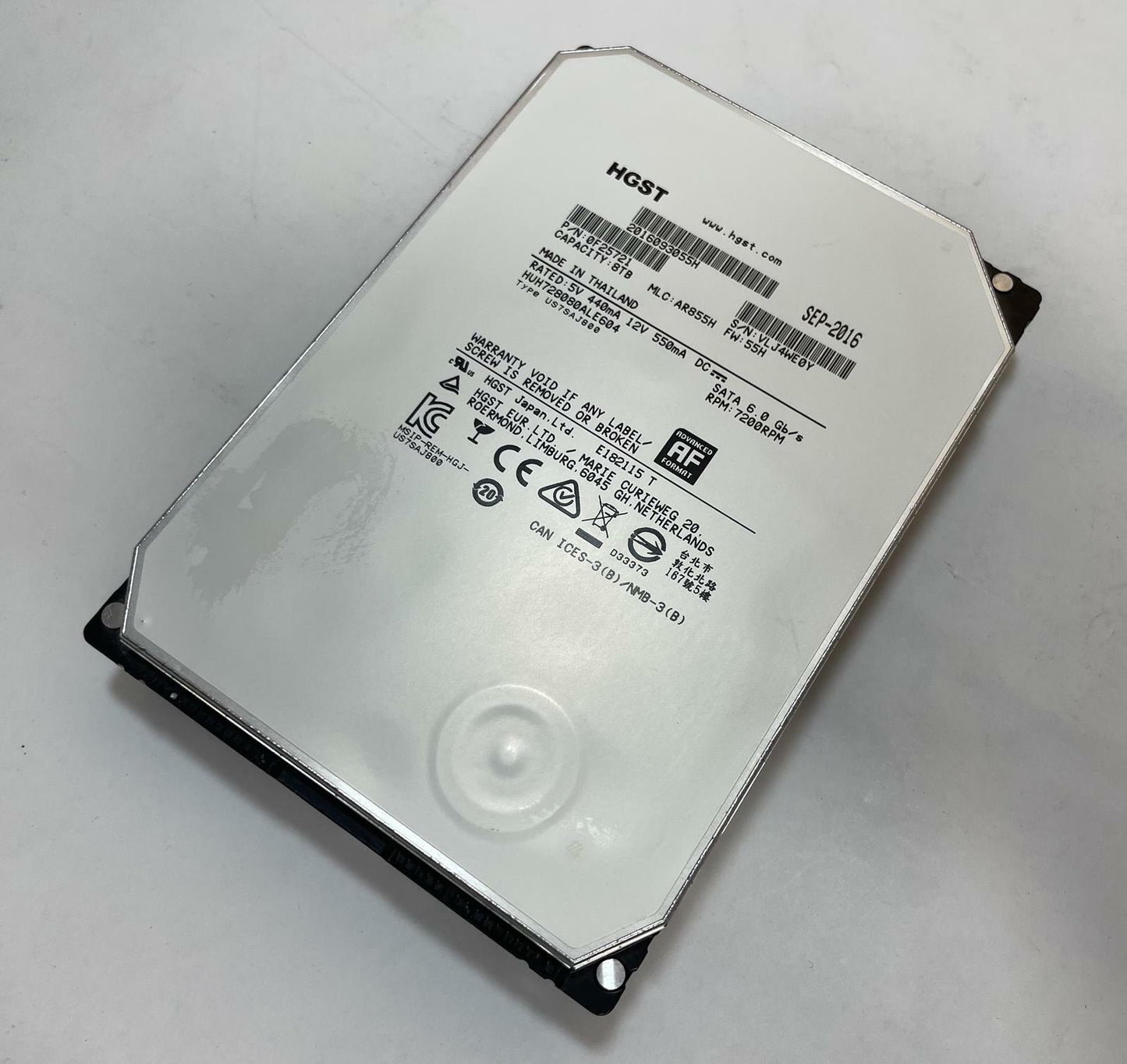 HGST HUH728080ALE604 8TB 3.5" SATA 6Gb/s Internal HDD