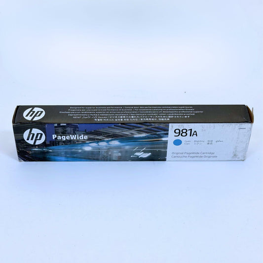 New Sealed Genuine HP 981A Page Wide Cyan Ink Cartridge J3M68A 2025