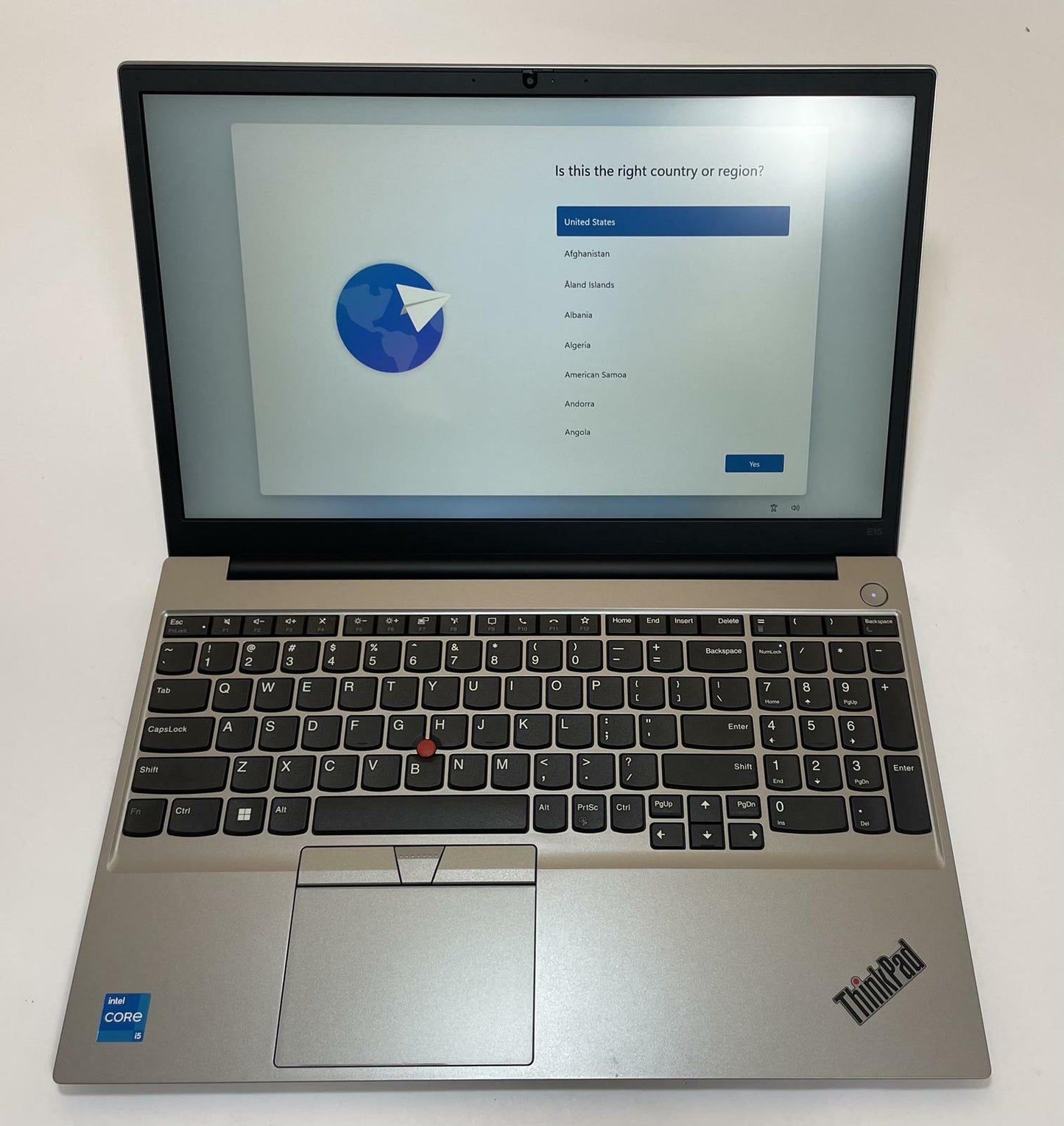 LENOVO THINKPAD E15 GEN 4 15" Laptop Core i5 1235U 16GB 256GB NVMe WIN11 -Good