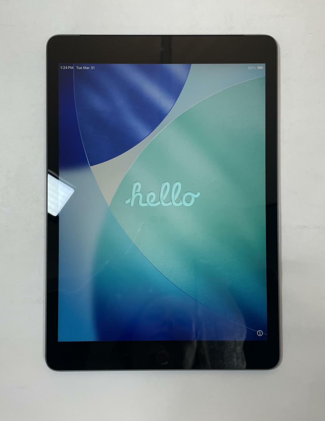 APPLE iPad 9th Gen A2603 10.2" 64GB Wi-Fi + Cellular Gray iOS -Good