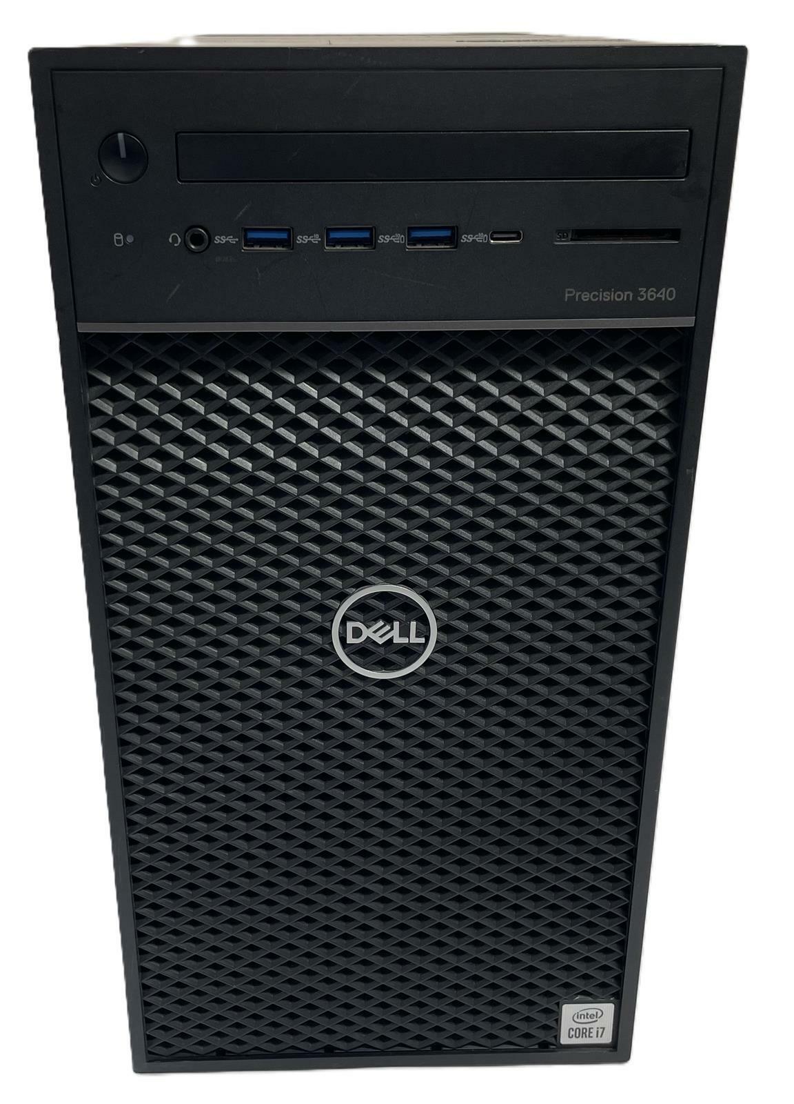 DELL PRECISION 3640 Tower Core i7-10700 16GB 256GB NVMe Windows 11 Quadro P2200