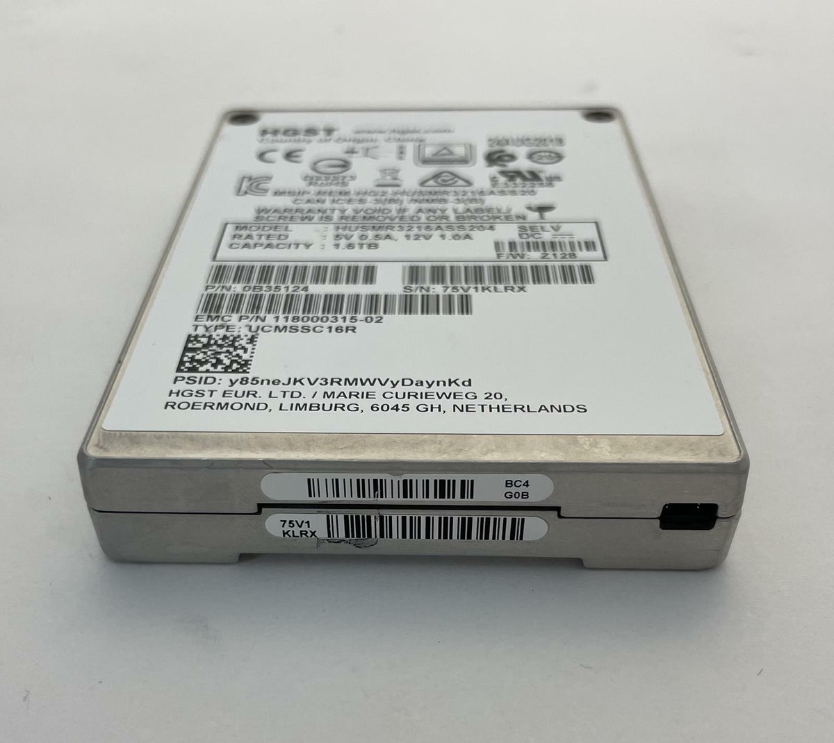 HGST Ultrastar HUSMR3216ASS204 2.5" 1.6TB SAS Internal Solid State Drive