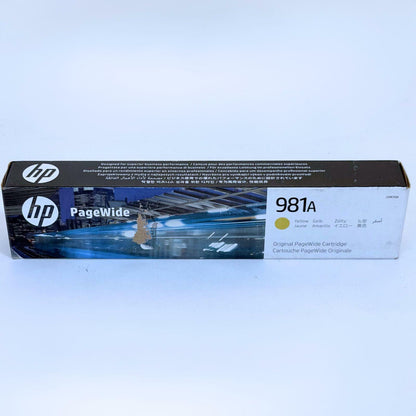 New Sealed Genuine HP 981A Page Wide Yellow Ink Cartridge J3M70A 2024