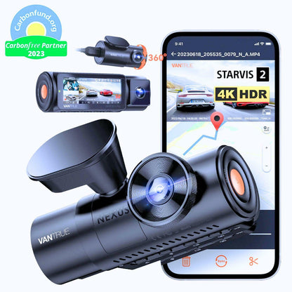 Nexus 4 Pro 4K Dash Cam - 3 Channel, Night Vision, Wi-Fi & GPS