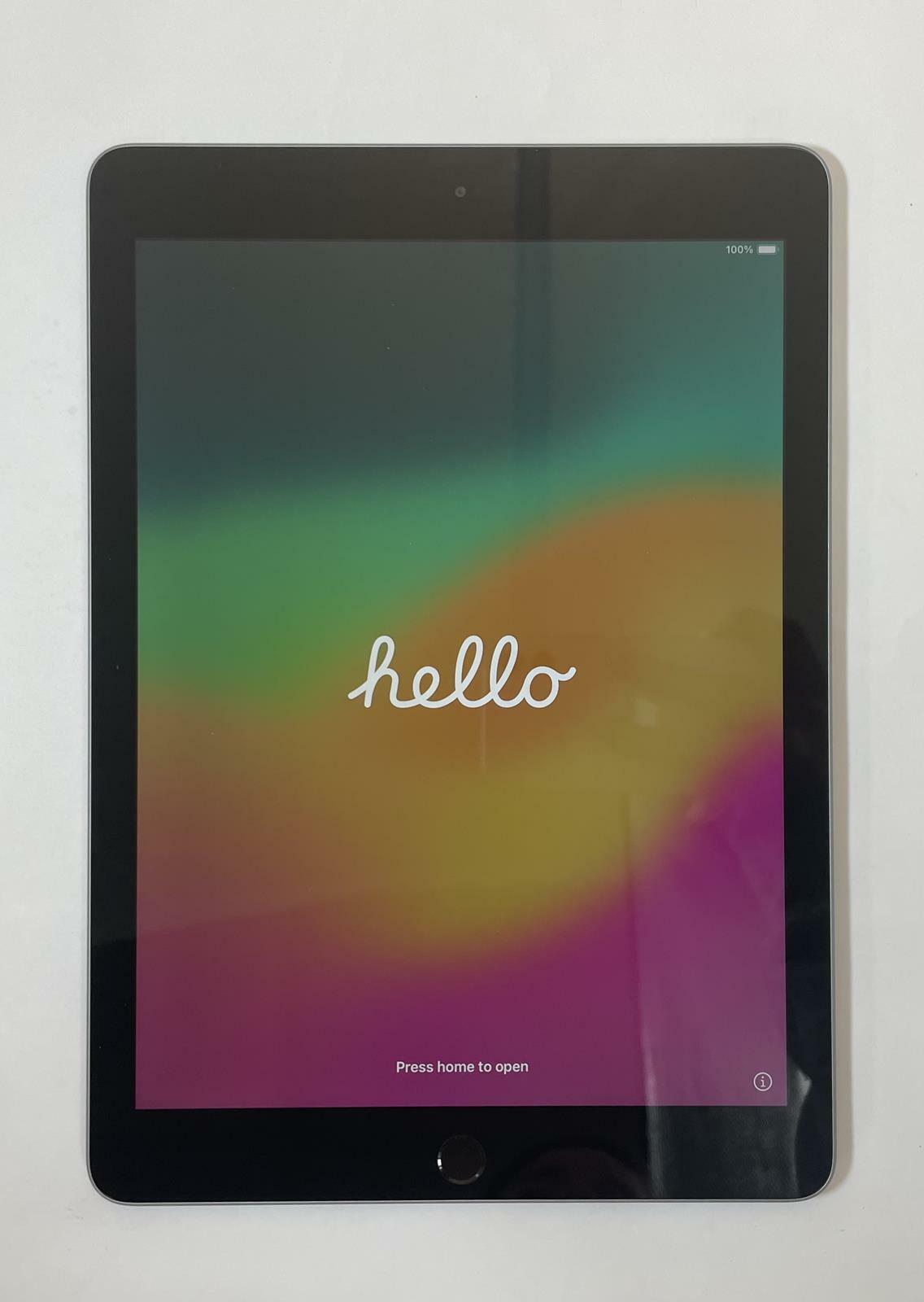 Apple iPad 6th Generation A1893 9.7" 128GB Wi-Fi Space Gray iOS -Very Good
