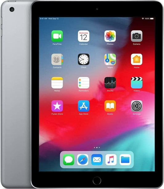 Apple iPad 6th Gen A1893 9.7in 128GB Wi-Fi Space Gray iOS -Very Good