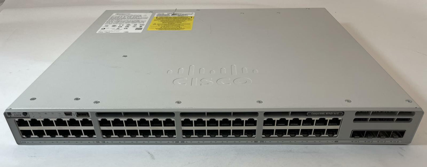 CISCO Catalyst 9300L Series 48-Port Ethernet Switch C9300L-48P-4G-E V01 -Good