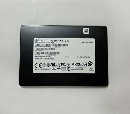 Micron 7300 Max MTFDHBE6T4TDG 2.5" 6TB NVMe Gen 3x4 Internal SSD