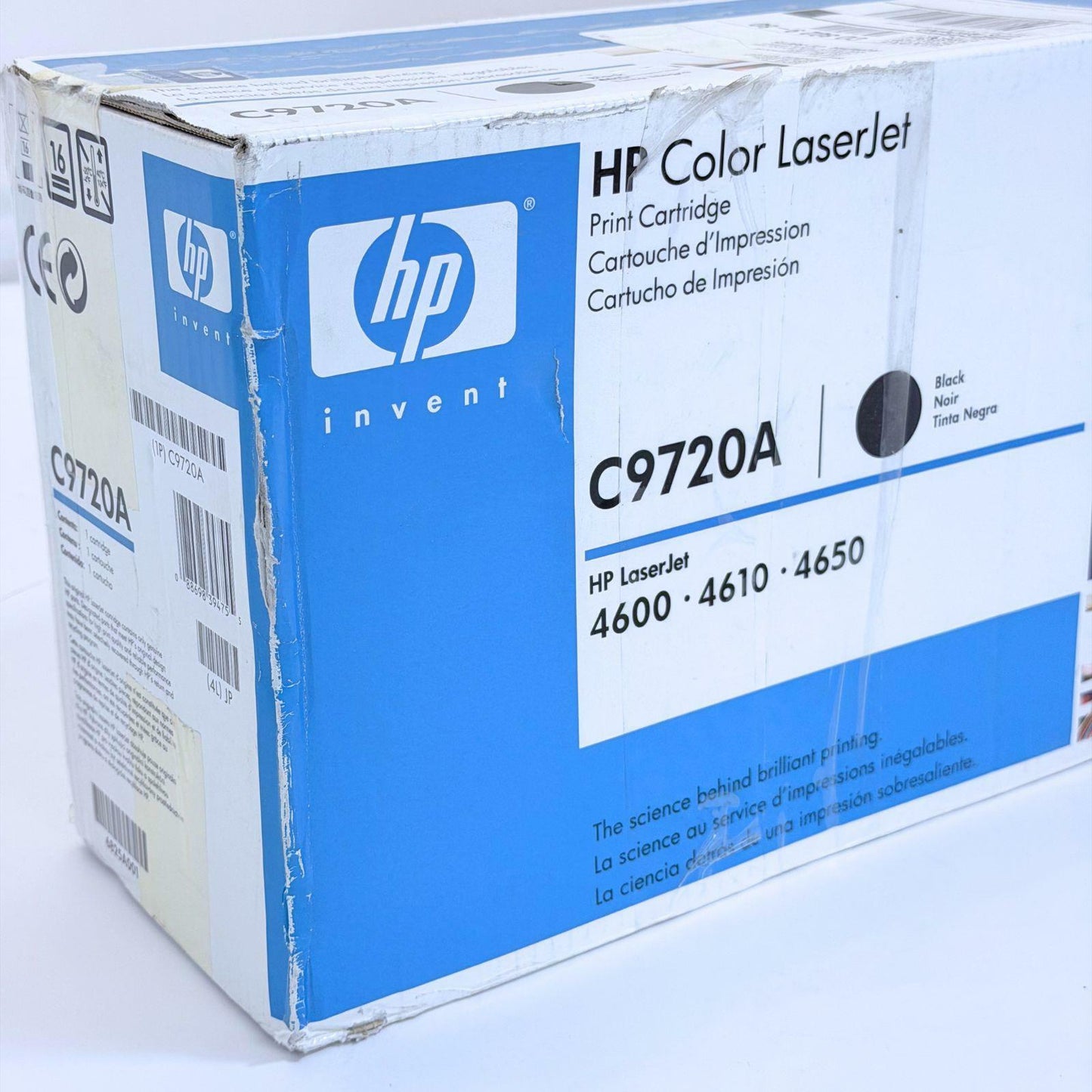 NEW Sealed Genuine HP C9720 Color LaserJet Toner Cartridge - Black