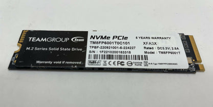 TEAM GROUP TM8FP6001T0C101 1TB PCIe NVMe M.2 Internal Solid State Drive