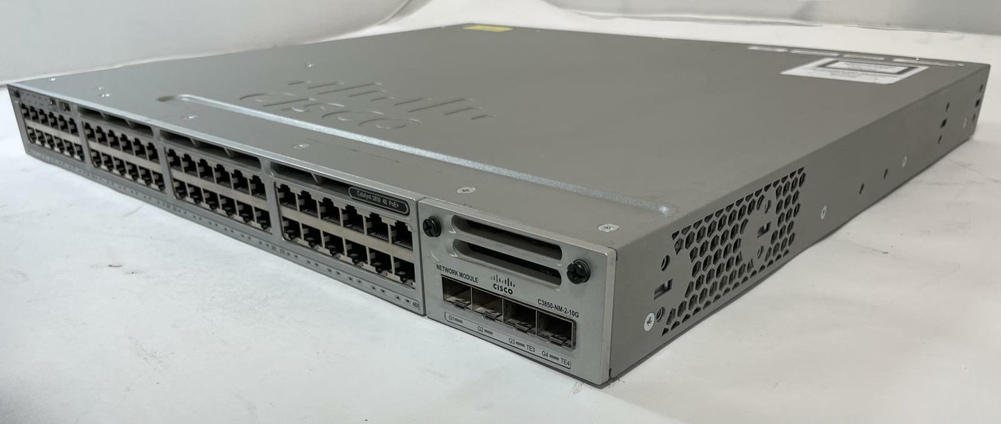 CISCO Catalyst 3850 Series 48-Port Ethernet Switch WS-C3850-48P-S V02 -Very Good