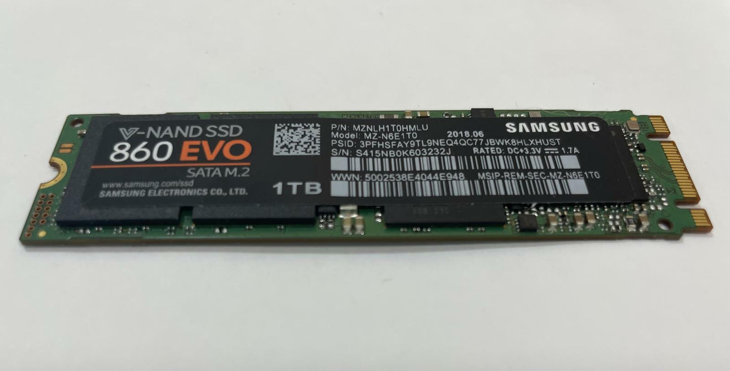 SAMSUNG 860 EVO MZ-N6E1T0 1TB SATA M.2 Internal Solid State Drive