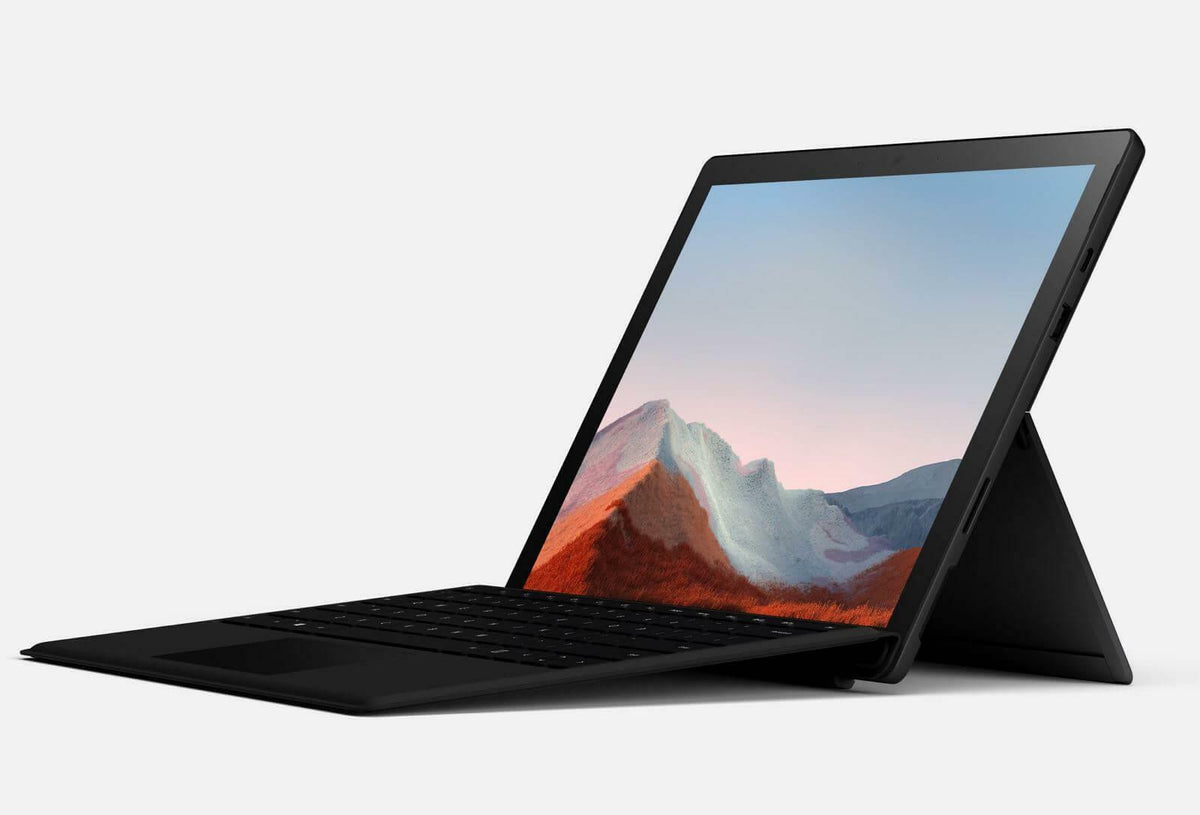 MICROSOFT SURFACE PRO 7 Plus i7 1165G7 16GB 256GB Black WIN11 W/ Keyboard -Good