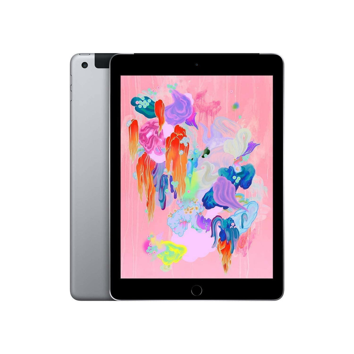 APPLE iPad 6th Gen A1954 9.7" 32GB Unlocked Gray iOS -Very Good