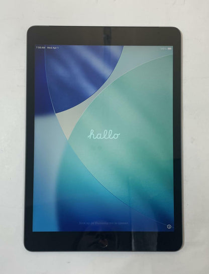 APPLE iPad 9th Gen A2603 10.2" 64GB Wi-Fi + Cellular Gray iOS -Very Good