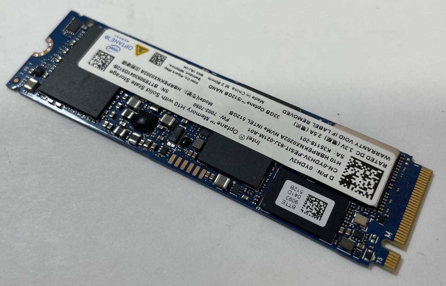 INTEL Optane Memory H10 HBRPEKNX0202A 512GB NAND M.2 SSD