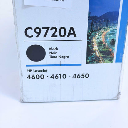 NEW Sealed Genuine HP C9720 Color LaserJet Toner Cartridge - Black