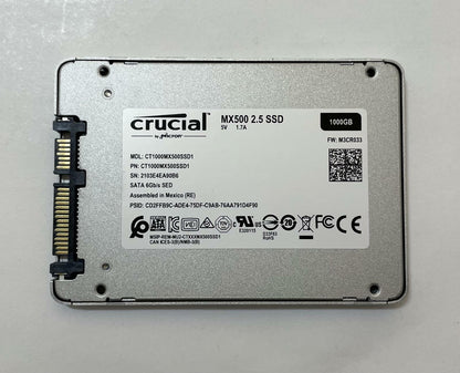 CRUCIAL MX500 2.5" 1TB SATA Internal Solid State Drive