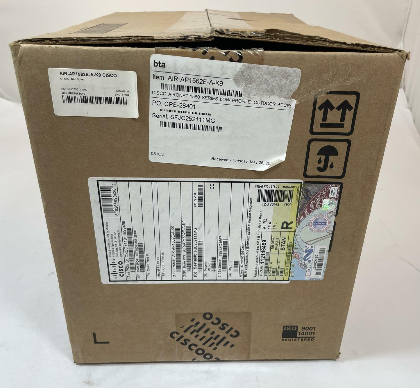 CISCO Aironet 1560 Series AIR-AP1562E-A-K9 Outdoor Access Point -NOB