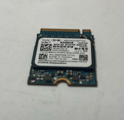 KIOXIA KBG40ZNS1T02 1TB NVMe M.2 2230 PCIe 3.0 x4 Internal SSD