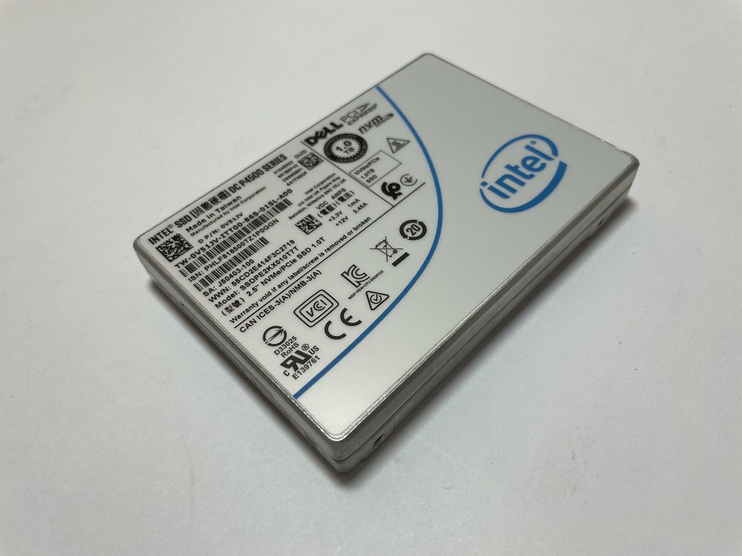 DELL/INTEL SSDPE2KX010T7T 2.5" 1TB PCIe 3x4 NVMe Internal SSD