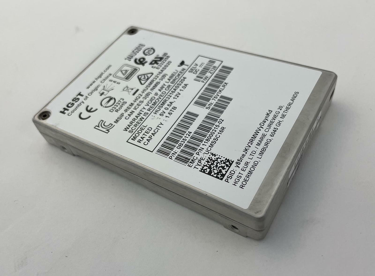 HGST Ultrastar HUSMR3216ASS204 2.5" 1.6TB SAS Internal Solid State Drive
