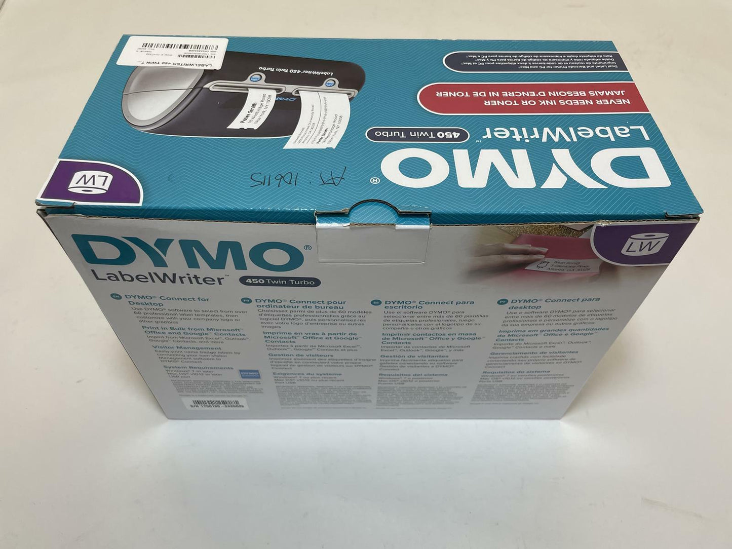 DYMO Label Writer 450 Twin Turbo Direct Thermal Label Printer -NOB