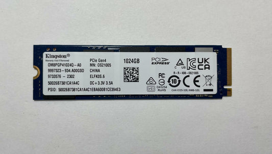 KINGSTON OM8PGP41024Q-A0 1TB M.2 2280 PCIe 4 x4 NVMe Internal SSD