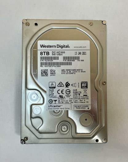 WESTERN DIGITAL HUS728T8TAL5204 HC320 3.5" 8TB SAS Data Center Internal HDD