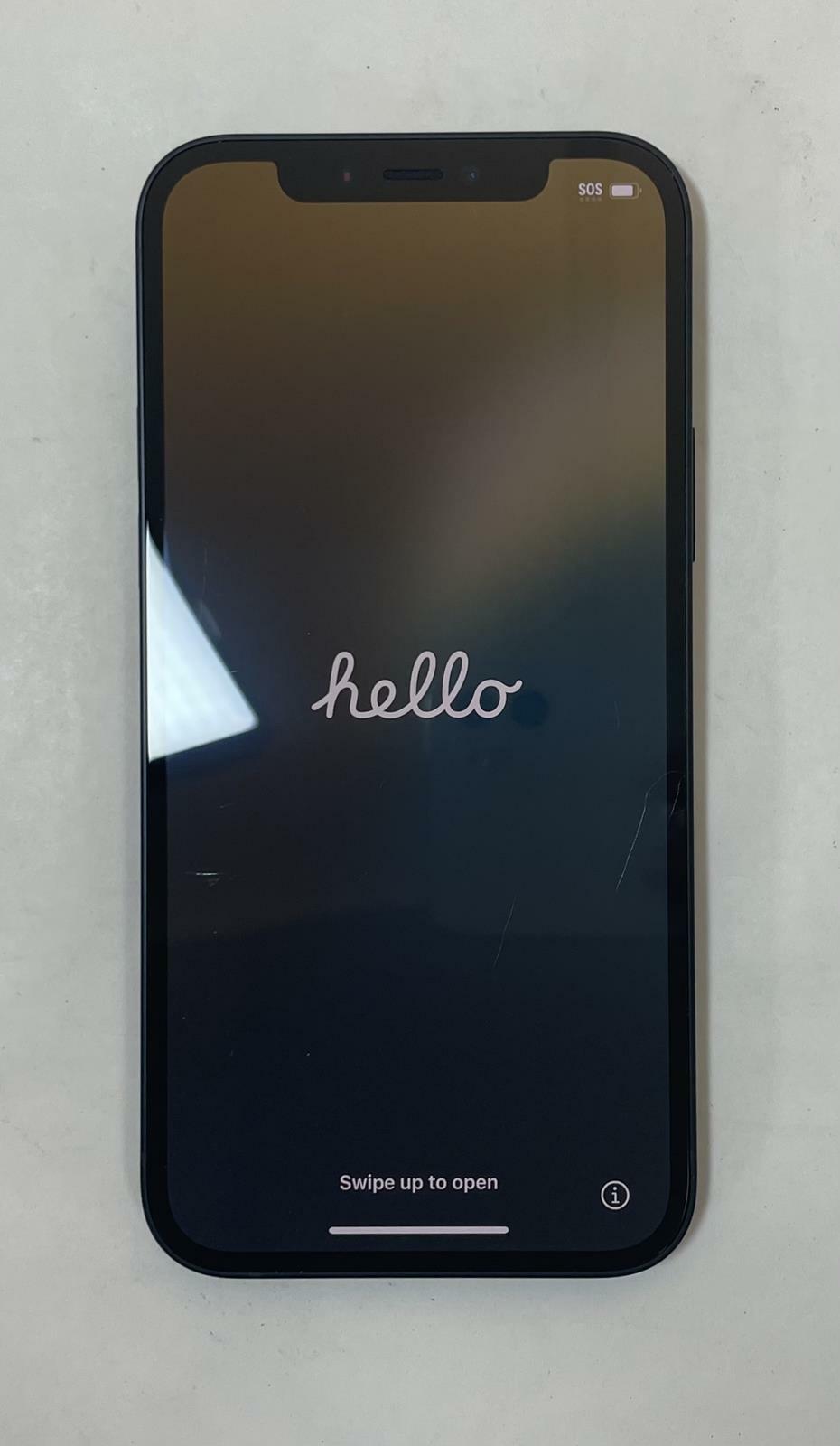 APPLE iPhone 12 A2172 128GB Unlocked Black iOS -Very Good
