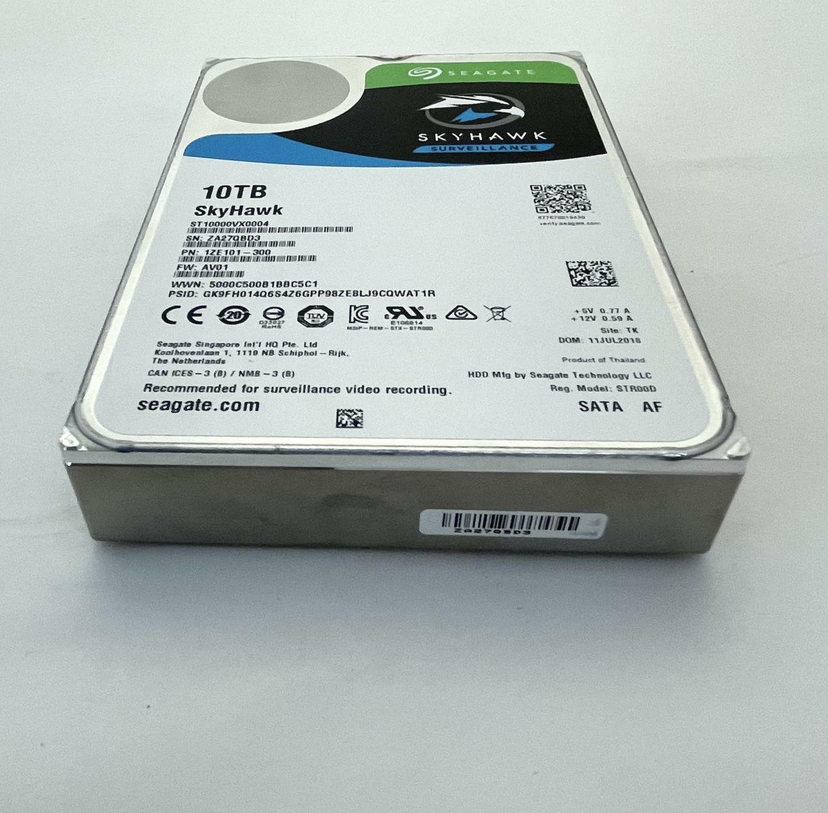 SEAGATE SkyHawk AI ST10000VX0004 3.5" 10TB SATA Internal Surveillance Hard Drive