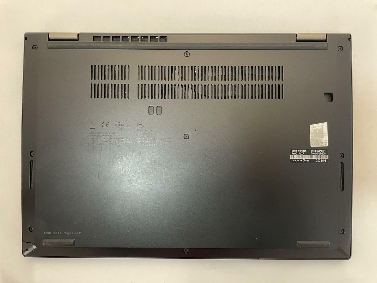 LENOVO THINKPAD L13 YOGA GEN2 13" 2n1 Laptop i5 1145G7 16GB 256GB WIN11 -Good