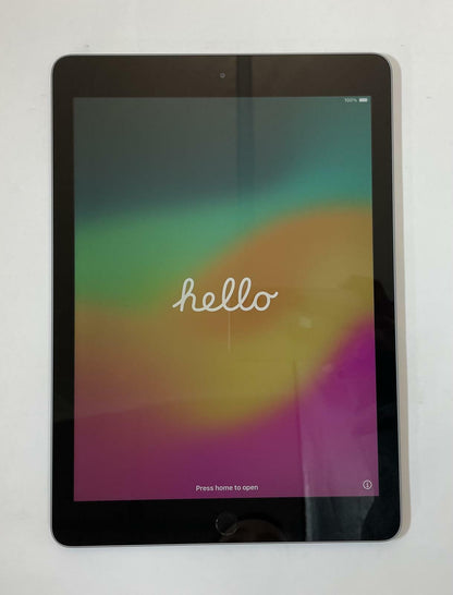 Apple iPad 6th Gen A1893 9.7" 32GB WiFi Only Gray iOS -Good