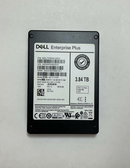 DELL SAMSUNG MZ-ILT3T8A PM1643 3.84TB 2.5" SAS 12Gbps Internal SSD