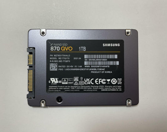 SAMSUNG 870 QVO MZ-77Q1T0 1TB 2.5" SATA 6Gb/s Internal SSD
