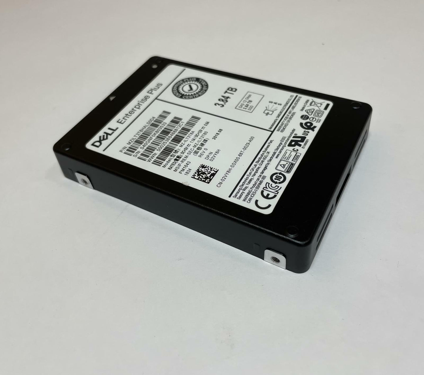 DELL SAMSUNG MZ-ILT3T8A PM1643 3.84TB 2.5" SAS 12Gbps Internal SSD