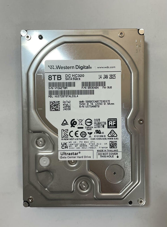 Western Digital Ultrastar HUS728T8TALE6L4 8TB 3.5" SATA Internal Datacenter HDD