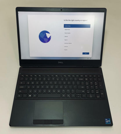 DELL PRECISION 7560 15" Laptop Core i7 11850H 32GB 512GB NVMe Windows 11 -READ