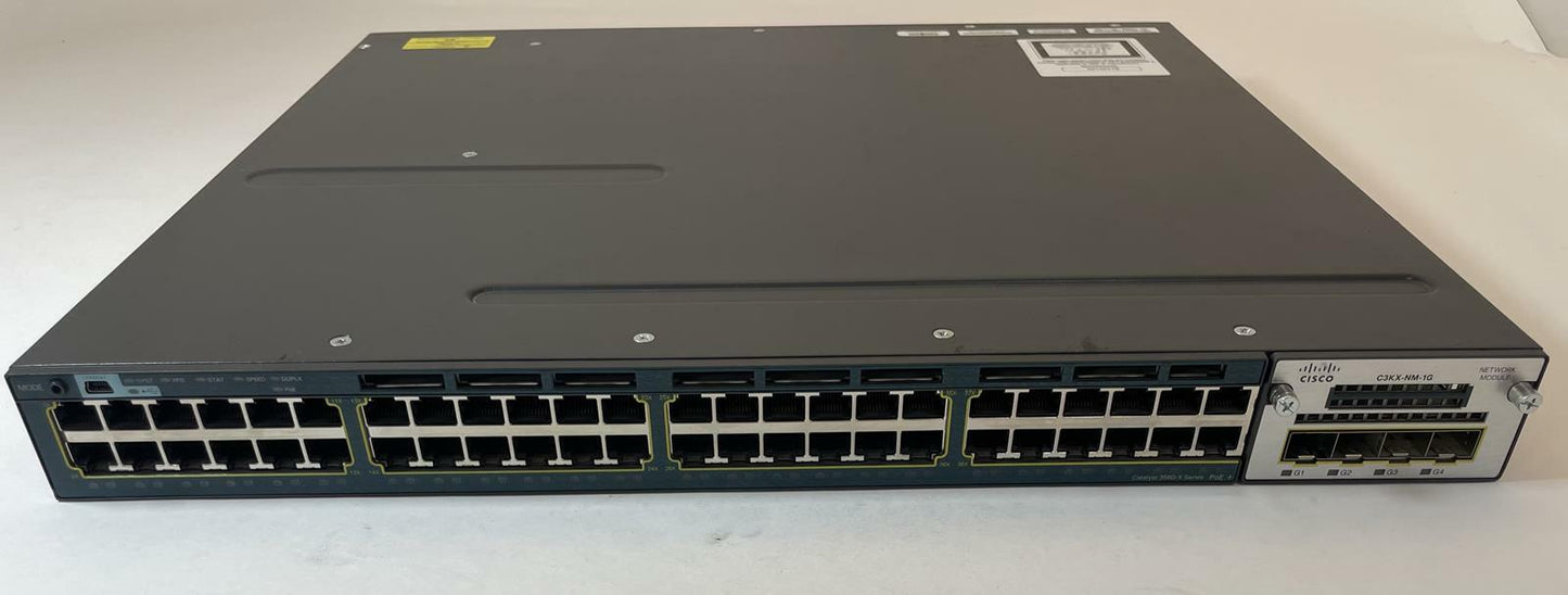 CISCO Catalyst 3560-X Series 48-Port Ethernet Switch WS-C3560X-48P-L V06 -Good