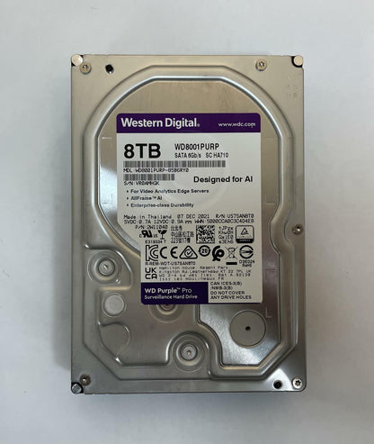 WESTERN DIGITAL WD8001PURP-85B6RY0 8TB 3.5" SATA Internal Surveillance HDD