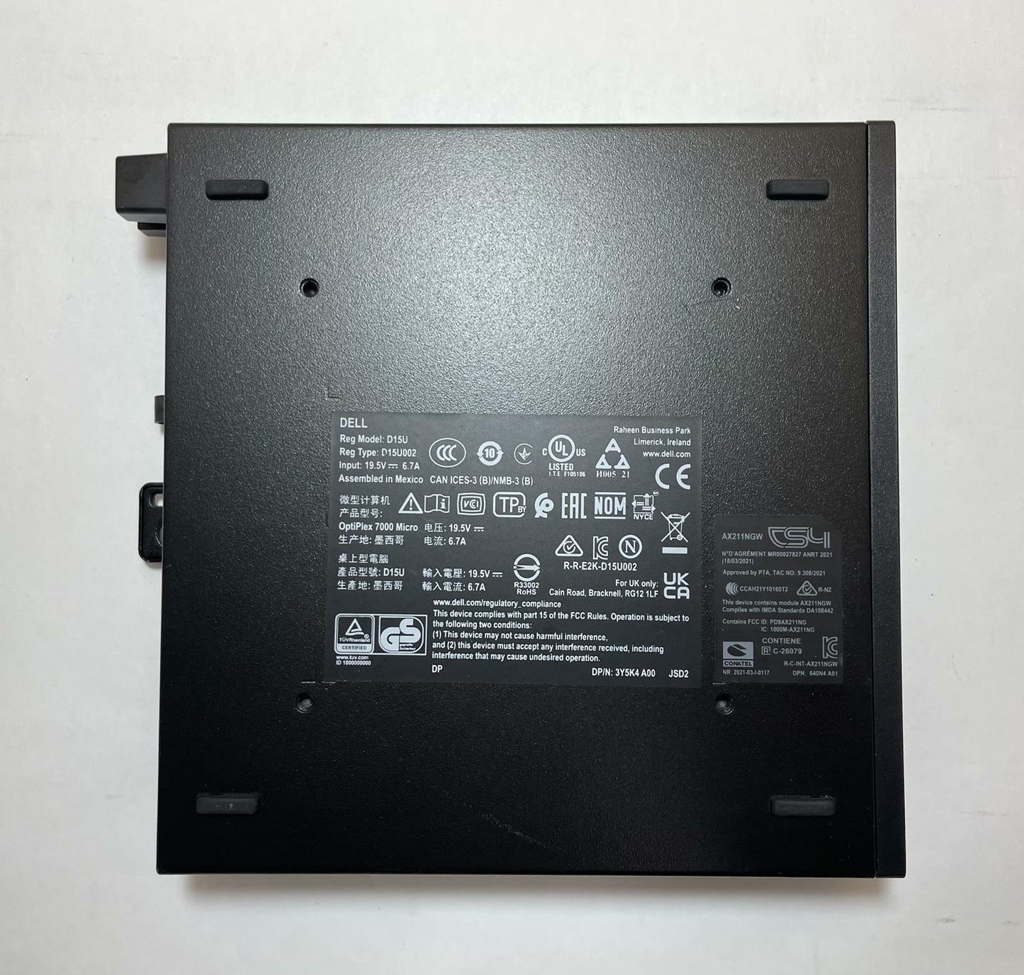 DELL OPTIPLEX 7000 MFF Core i5-12500T 16GB 256GB NVMe Windows 11 Pro -Good