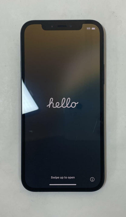 APPLE iPhone 12 A2172 128GB Unlocked  Black iOS -Very Good