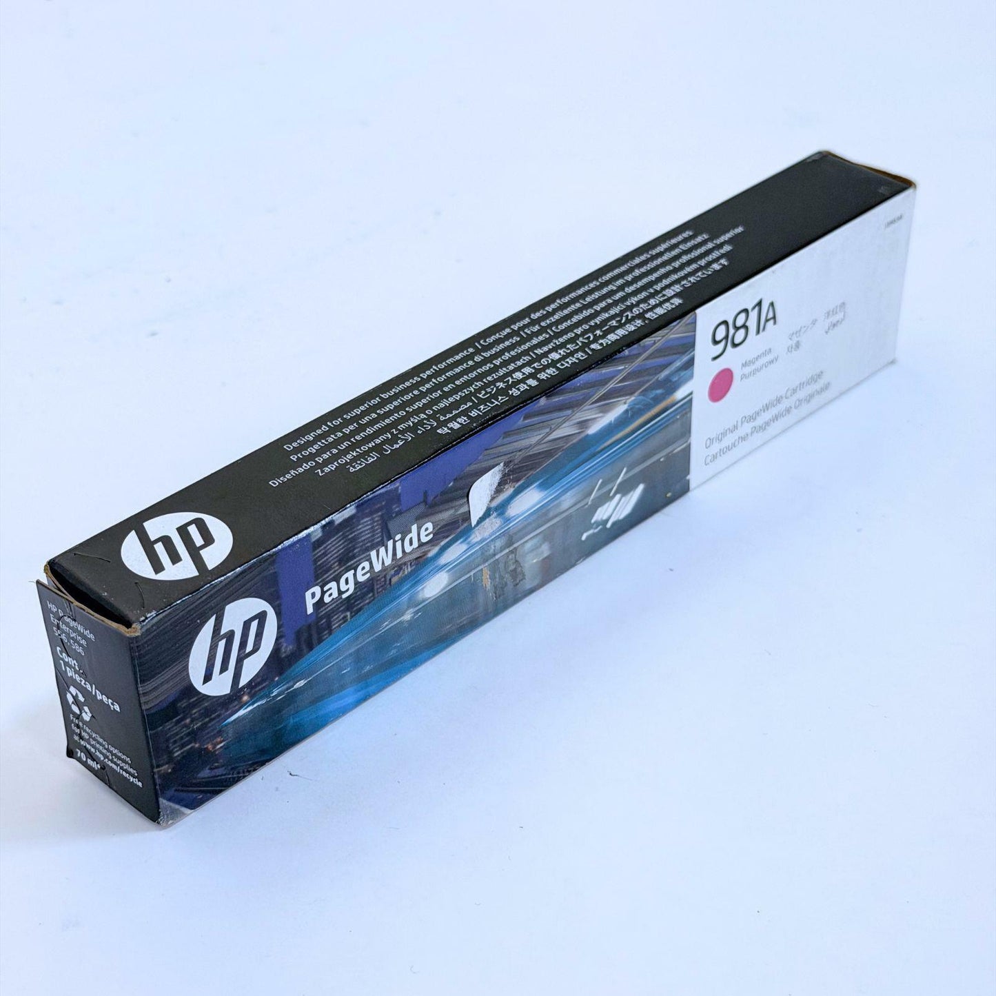 New Sealed Genuine HP 981A Page Wide Magenta Ink Cartridge J3M69A 2025