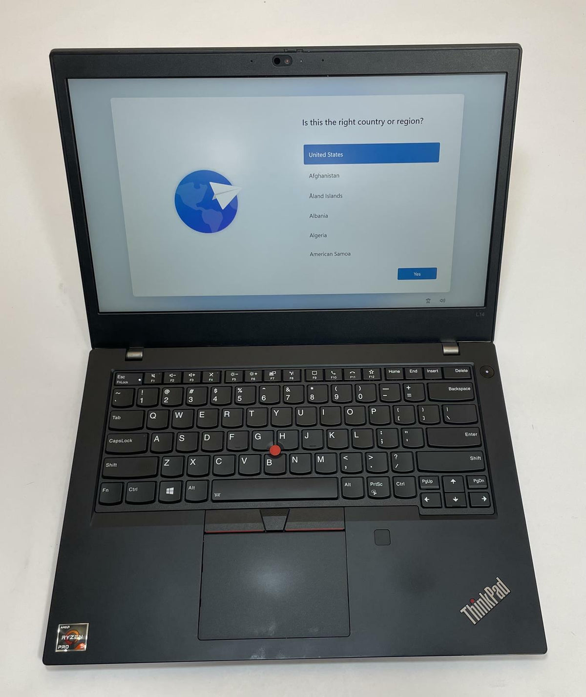 LENOVO THINKPAD L14 GEN 2A 14" Laptop Ryzen 5 5650U 16GB 256GB NVMe WIN11