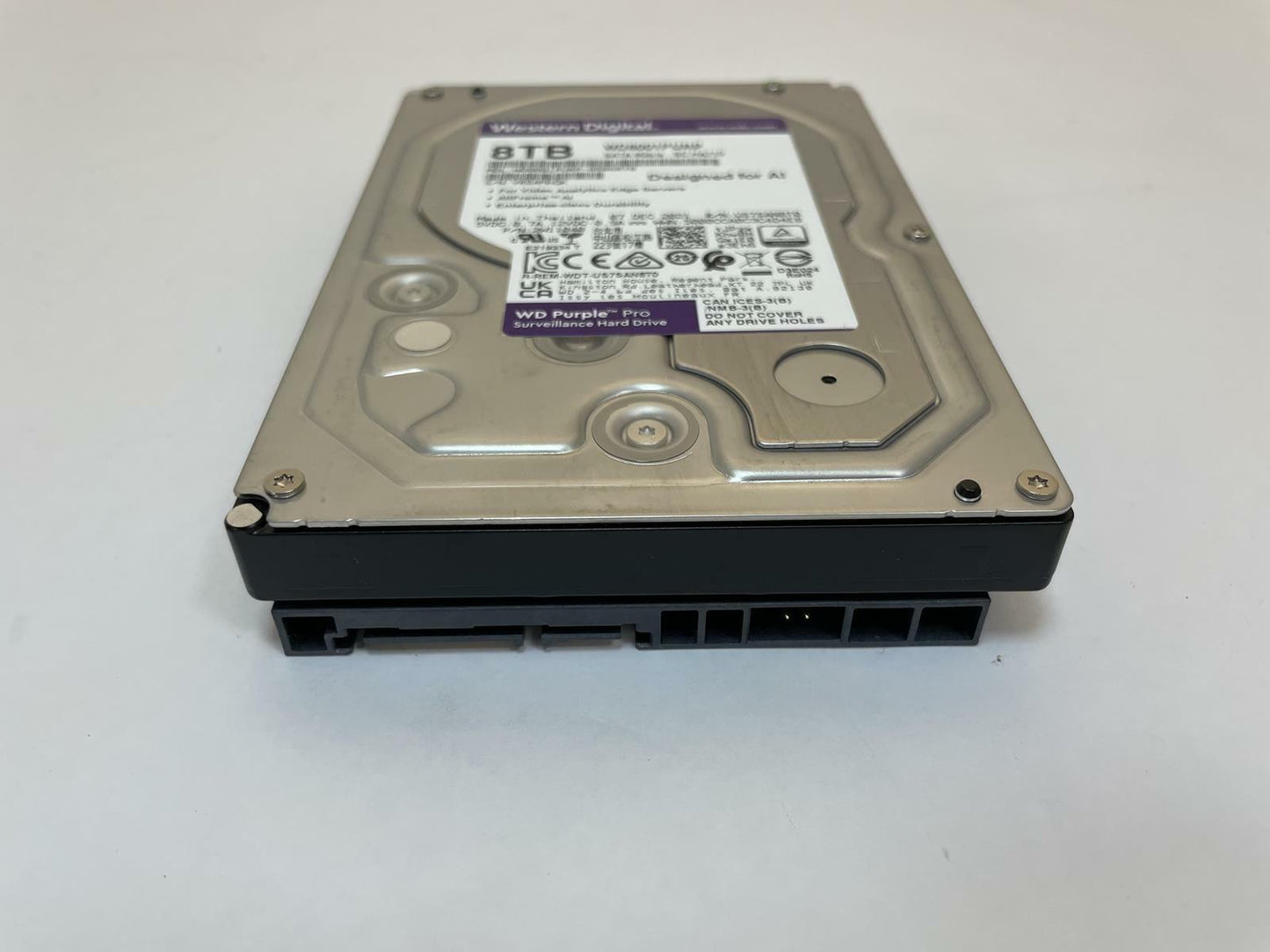 WESTERN DIGITAL WD8001PURP-85B6RY0 8TB 3.5" SATA Internal Surveillance HDD