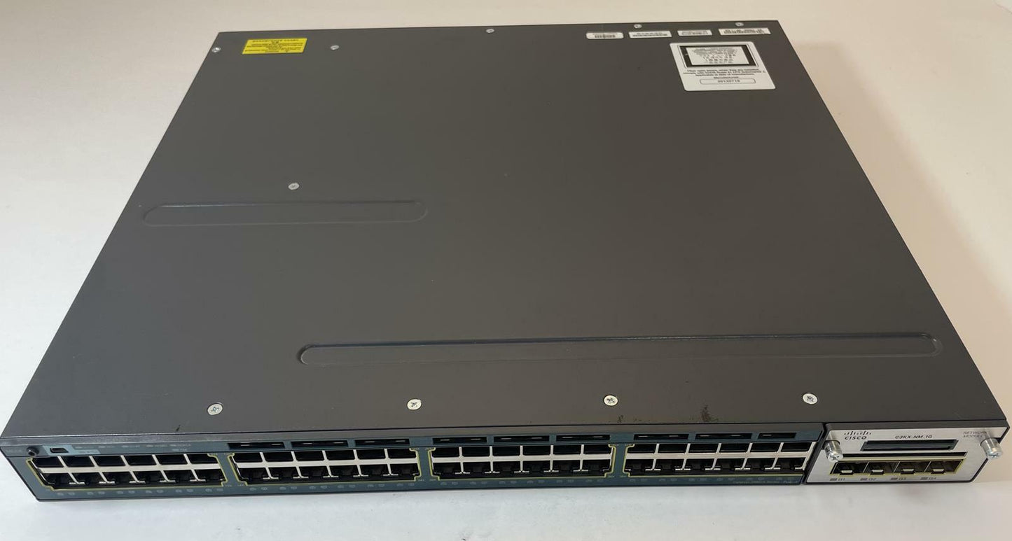 CISCO Catalyst 3560-X Series 48-Port Ethernet Switch WS-C3560X-48P-L V06 -Good